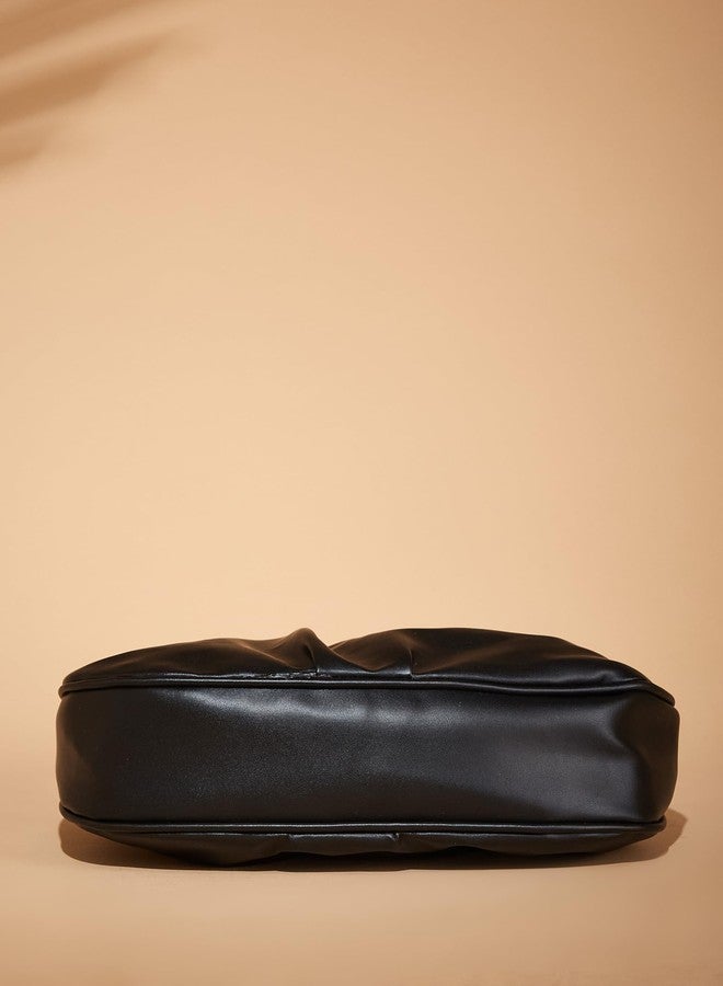 فارجو حقيبة كتف نسائية من الجلد الصناعي من فارجو (أسود) - Image 5